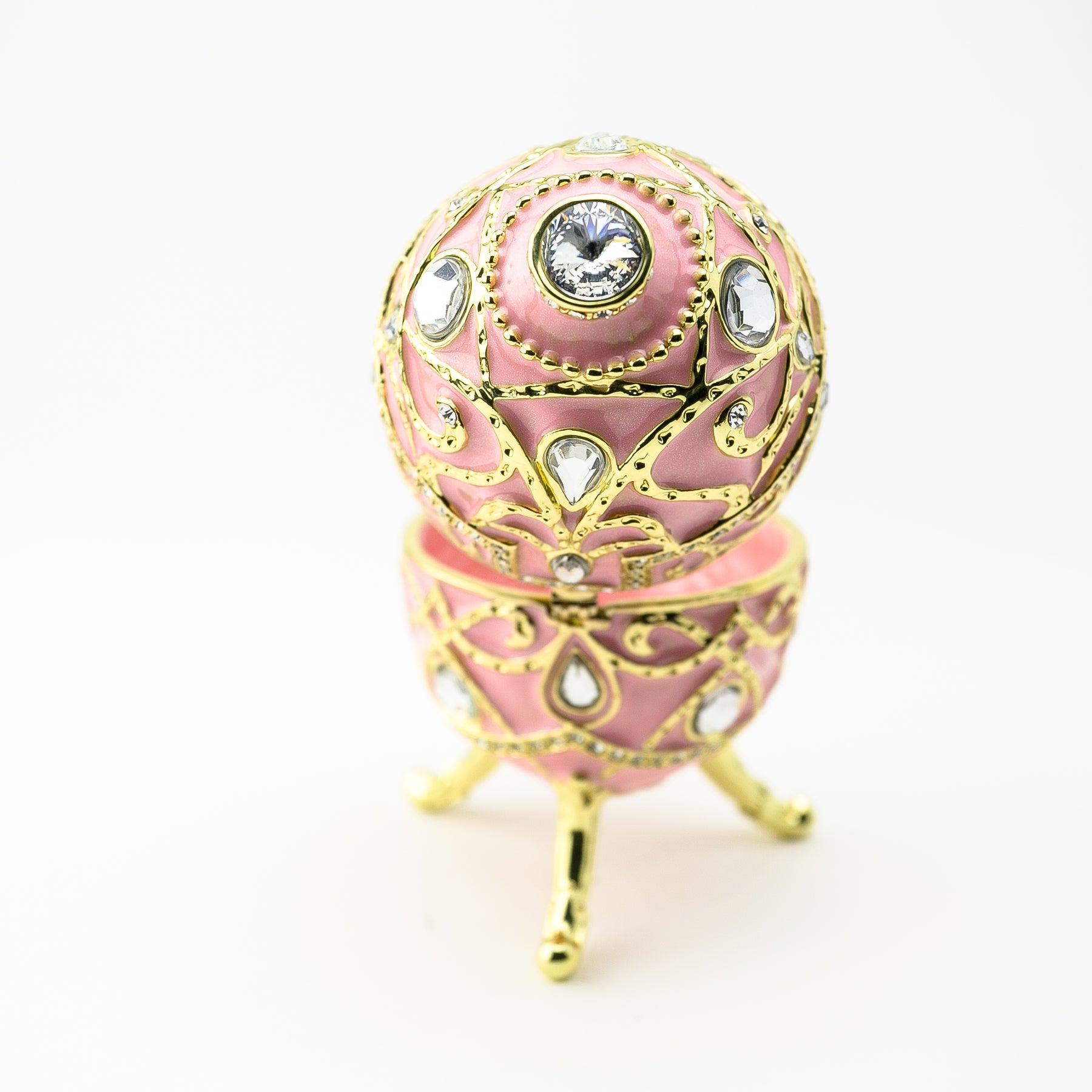 Keren Kopal Pink Music Playing Russian Egg