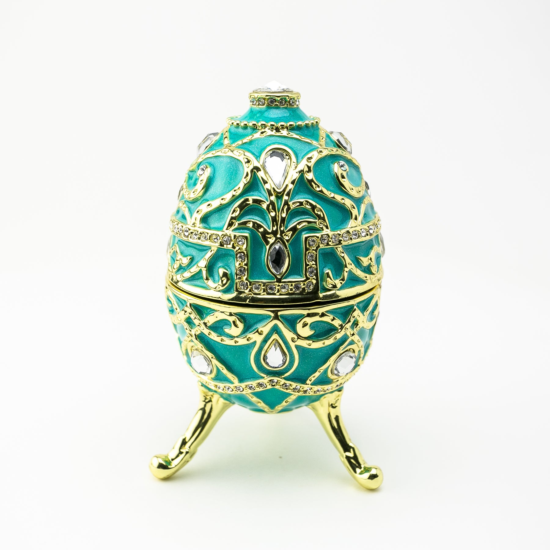 Keren Kopal Turquoise Music Playing Russian Egg