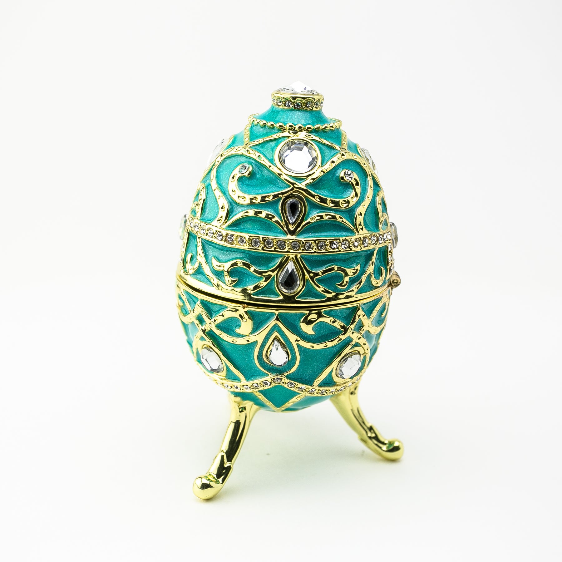 Keren Kopal Turquoise Music Playing Russian Egg