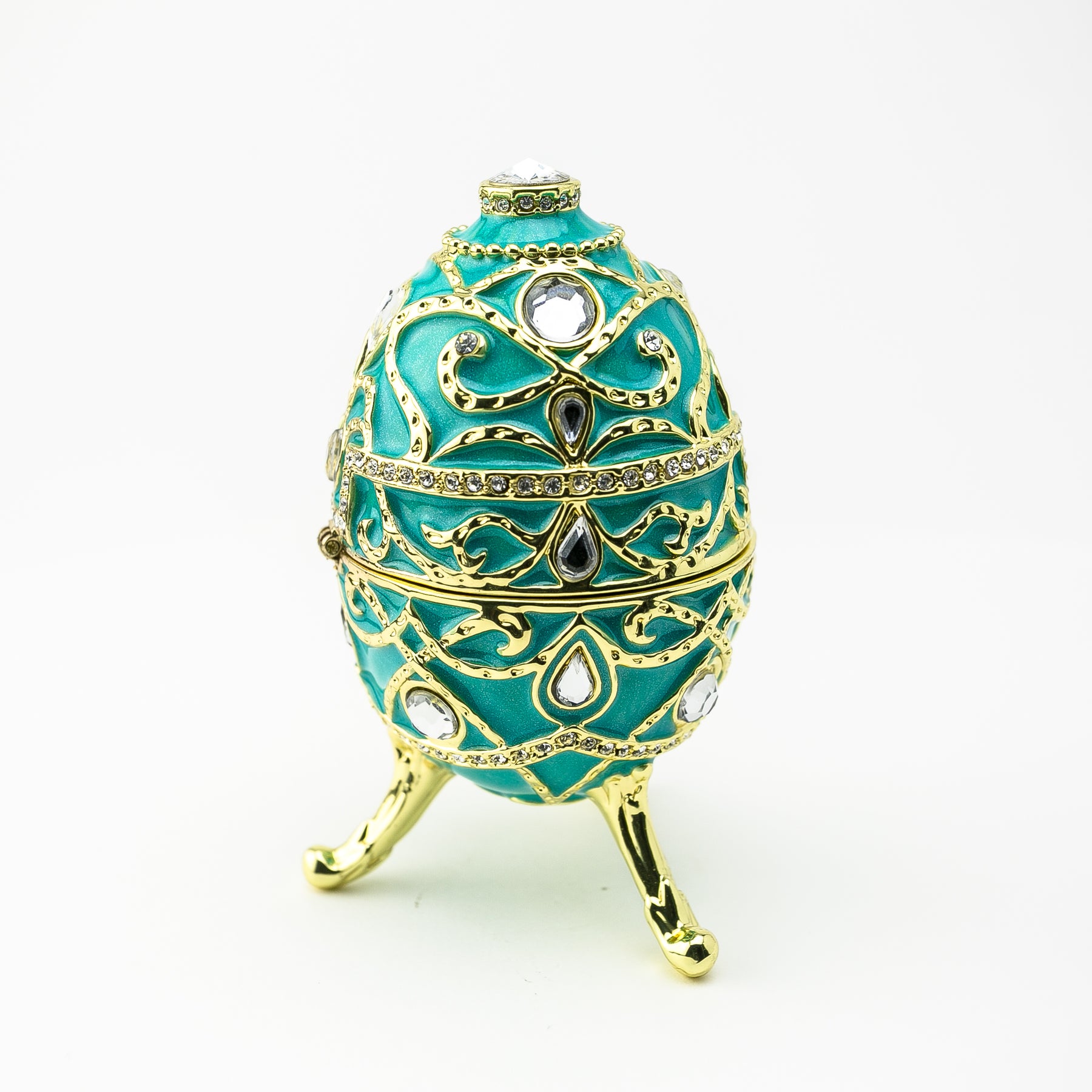 Keren Kopal Turquoise Music Playing Russian Egg