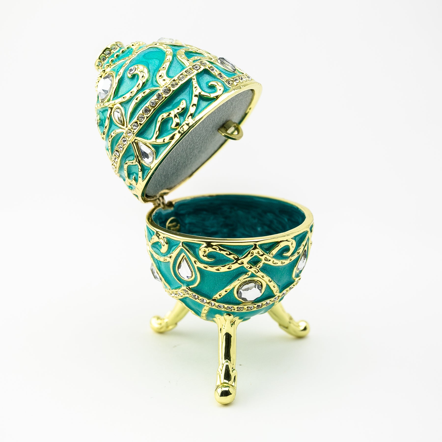 Keren Kopal Turquoise Music Playing Russian Egg