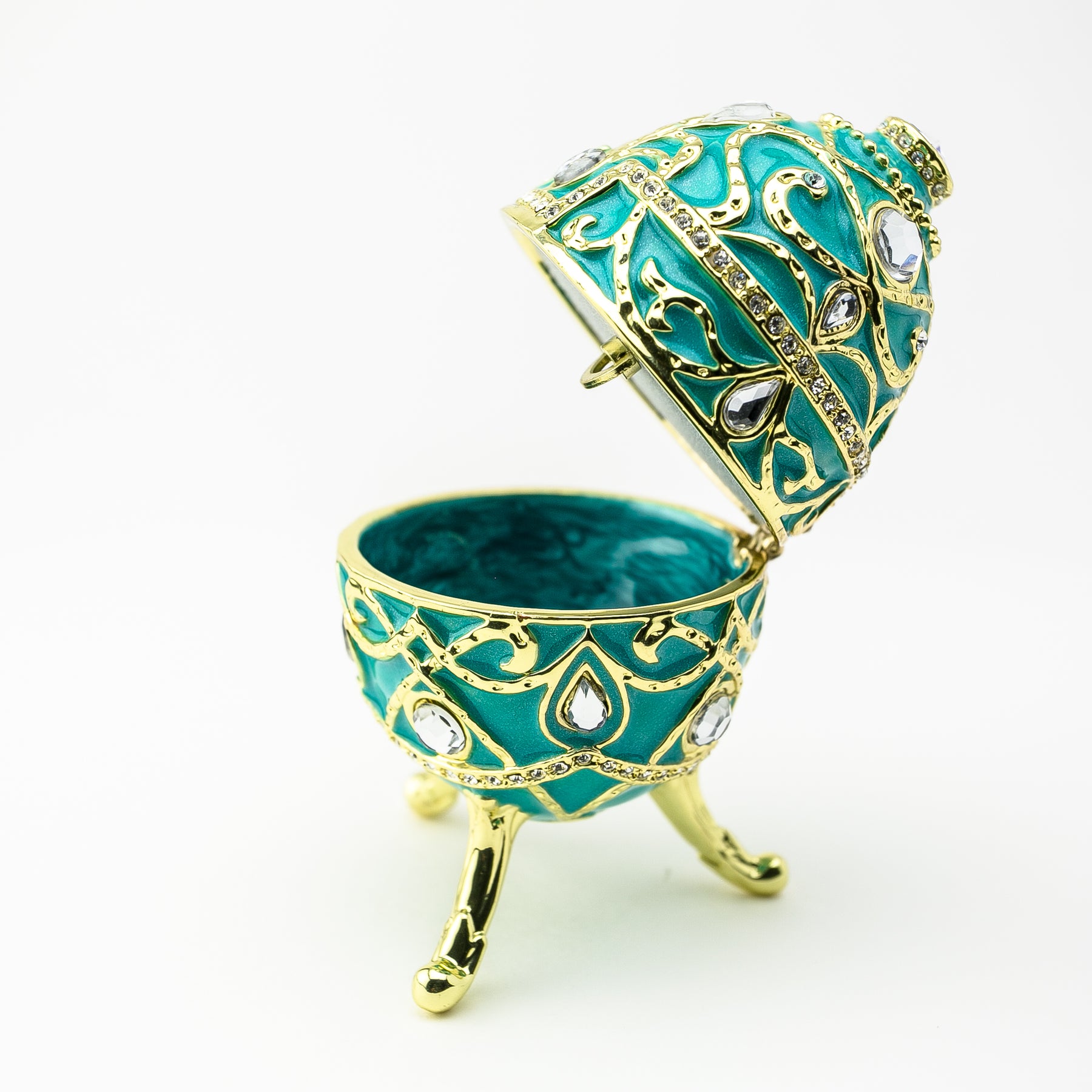 Keren Kopal Turquoise Music Playing Russian Egg