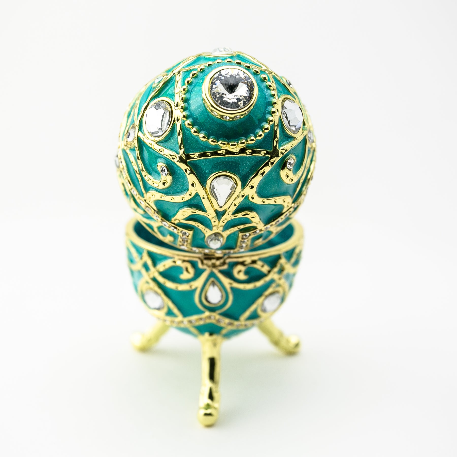 Keren Kopal Turquoise Music Playing Russian Egg