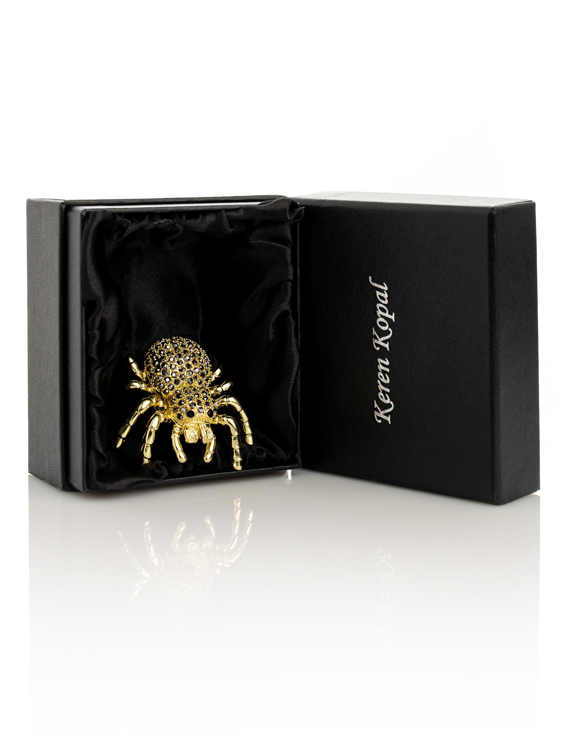 Keren Kopal Gold & Black Tarantula Spider