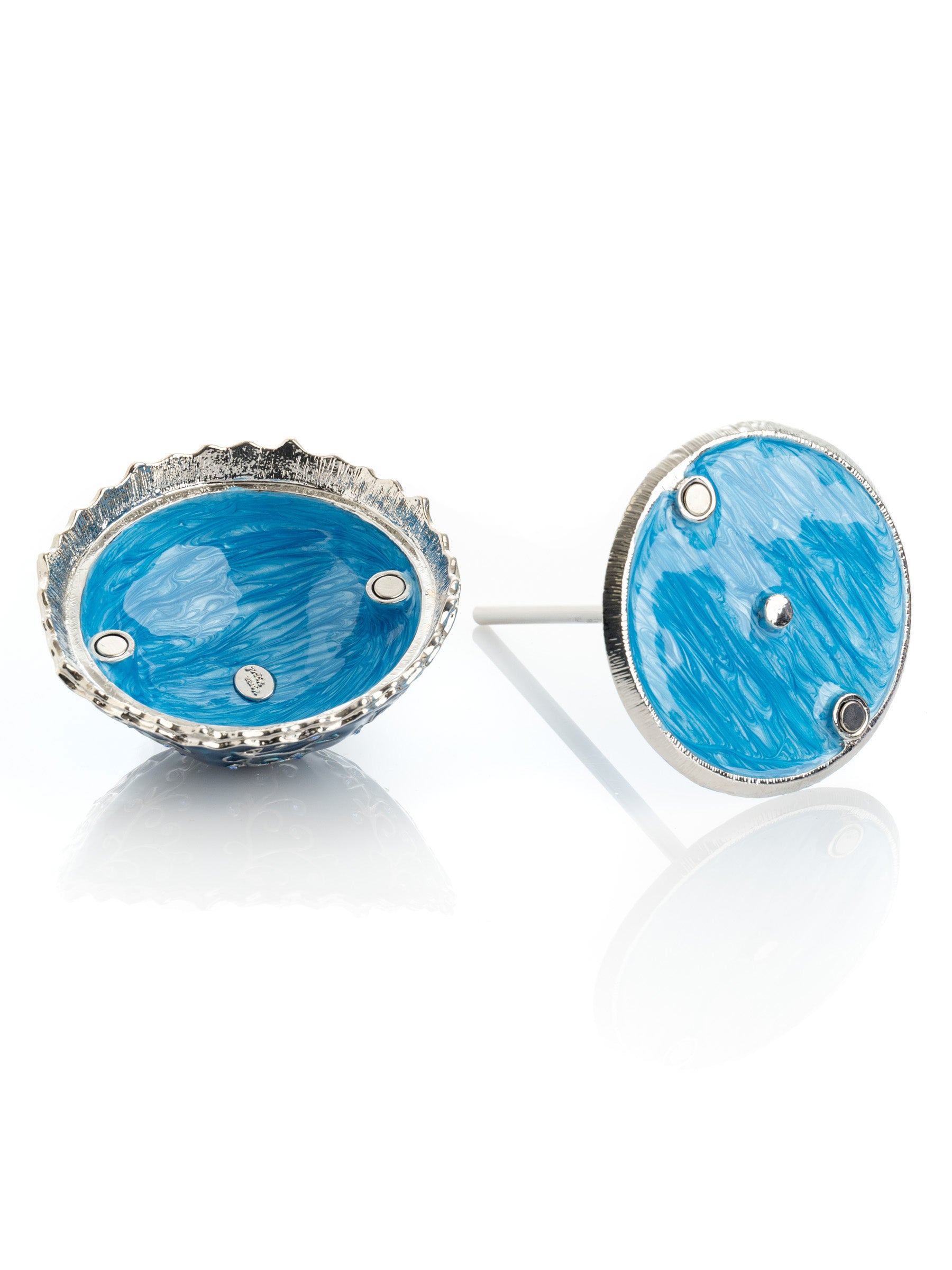 Keren Kopal Blue Umbrella Trinket Box Handmade with Swarovski Crystals