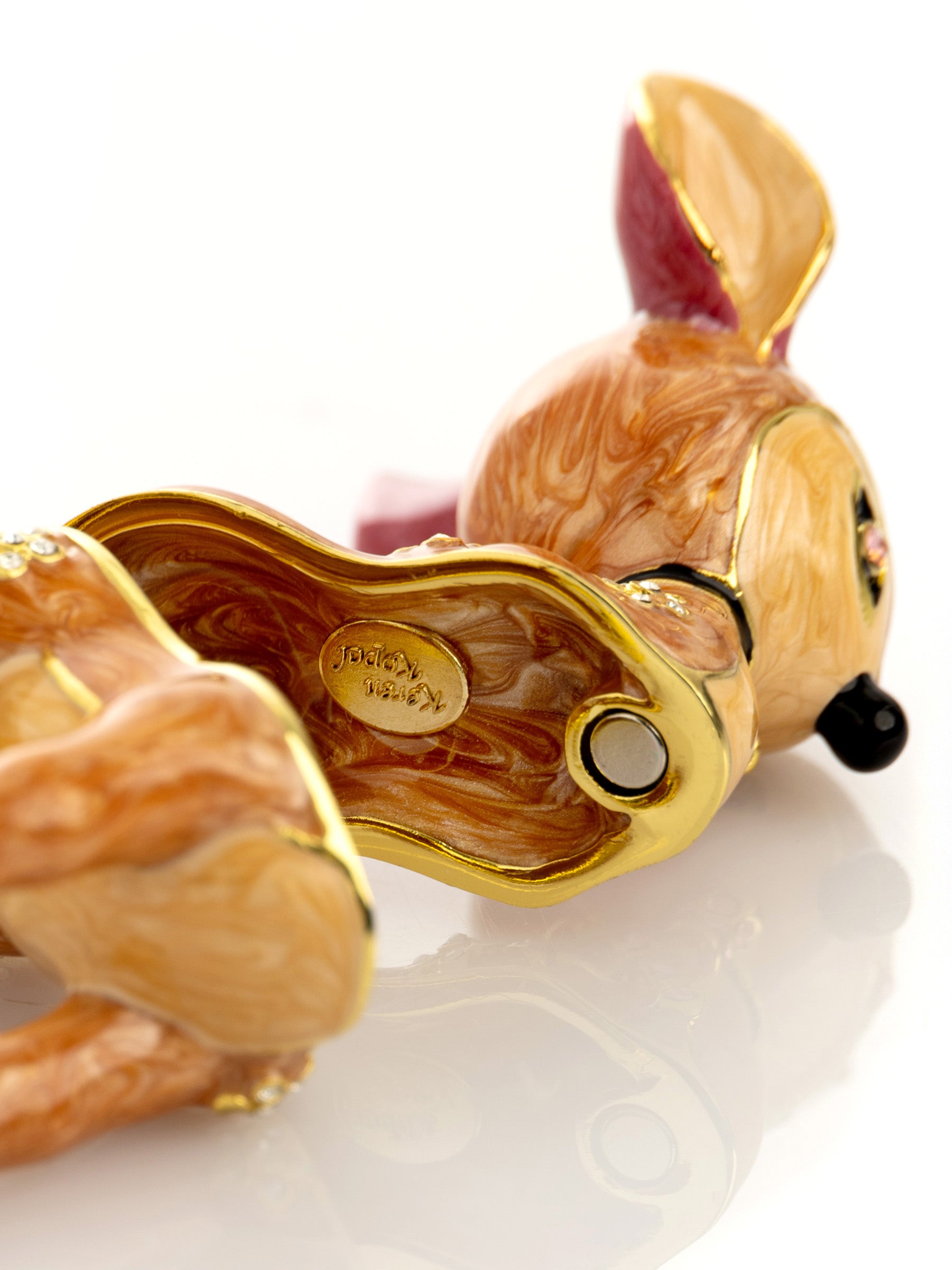 Keren Kopal Brown Fawn Trinket Box