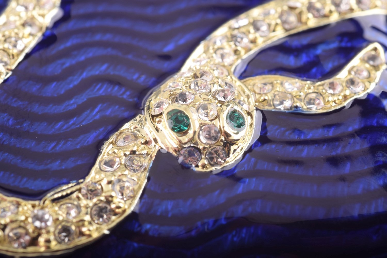 Keren Kopal Blue & Gold Box with Snake