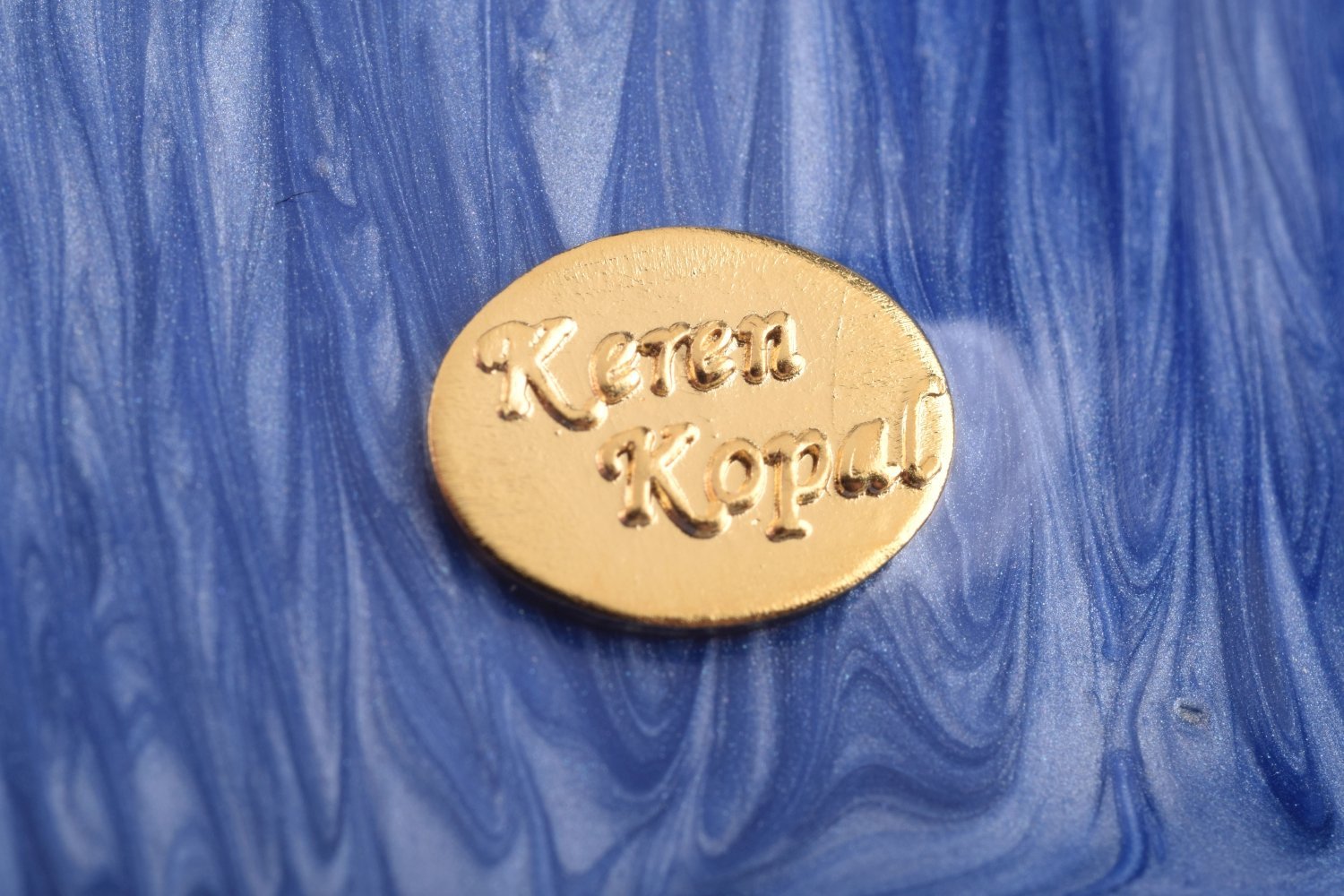 Keren Kopal Blue & Gold Box with Snake