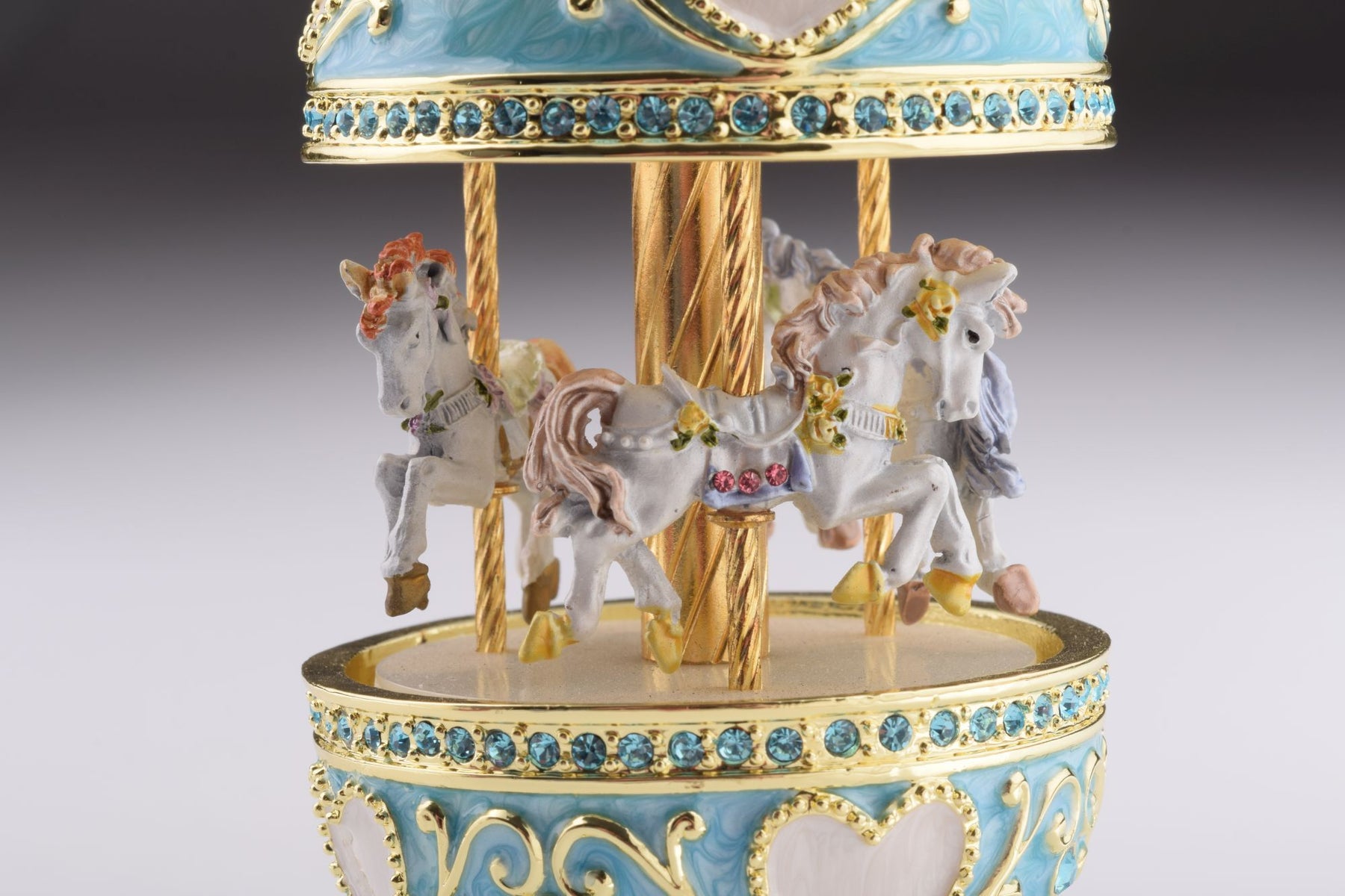 Keren Kopal Teal Wind up Musical Carousel