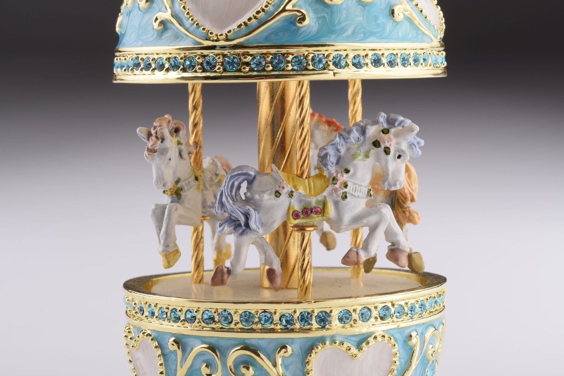 Keren Kopal Teal Wind up Musical Carousel