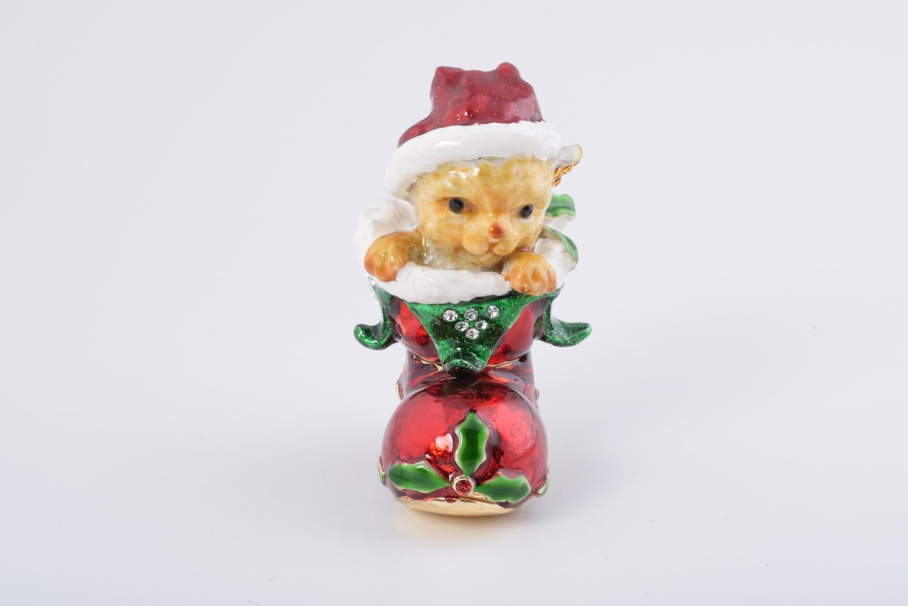 Keren Kopal Christmas Cat in a Christmas Boot