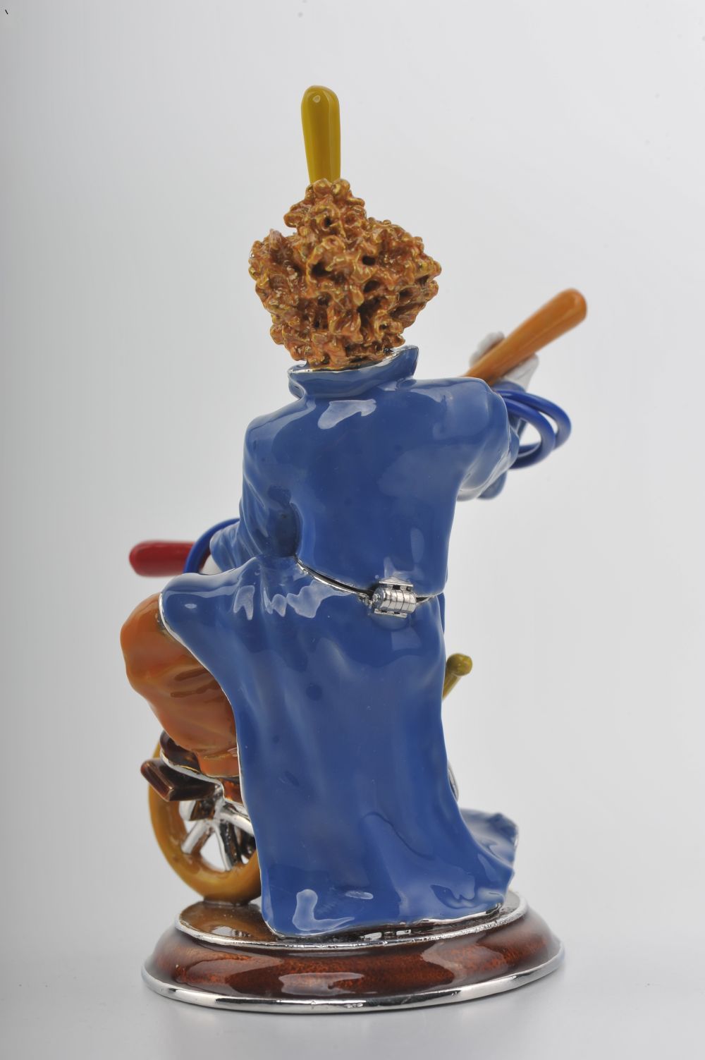 Keren Kopal Circus Clown Juggles on a Unicycle