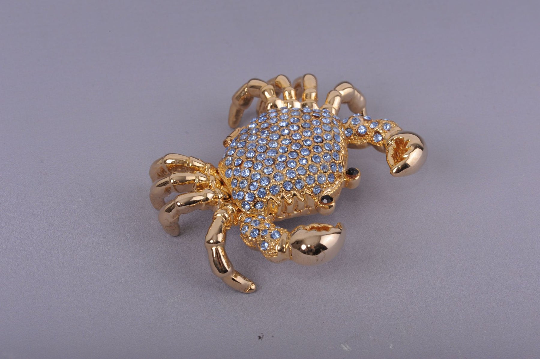 Keren Kopal Golden Crab with blue stones