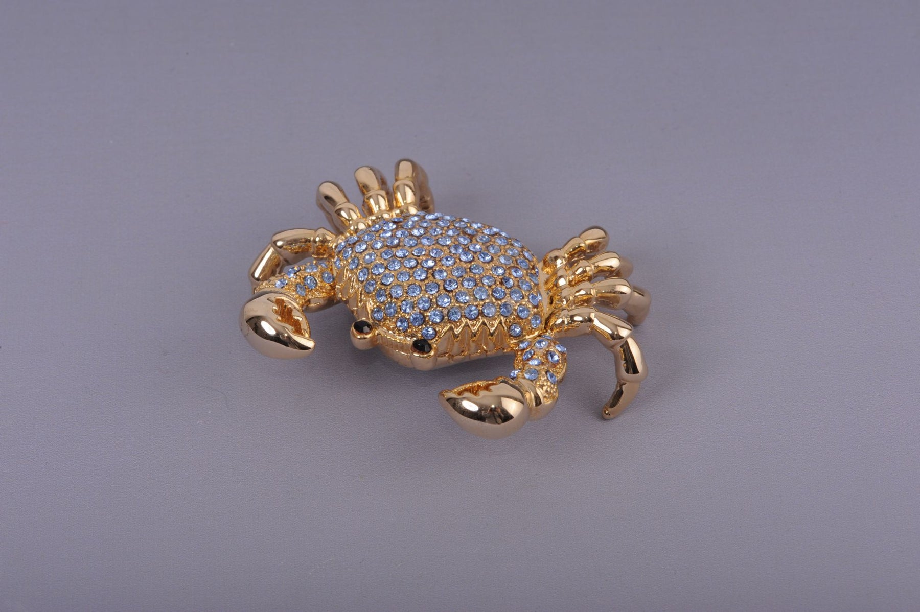 Keren Kopal Golden Crab with blue stones