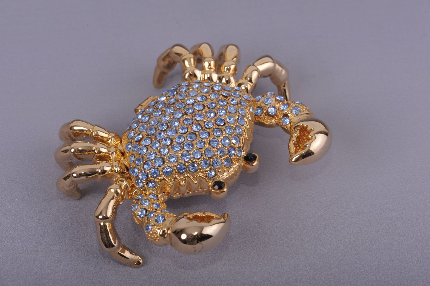 Keren Kopal Golden Crab with blue stones