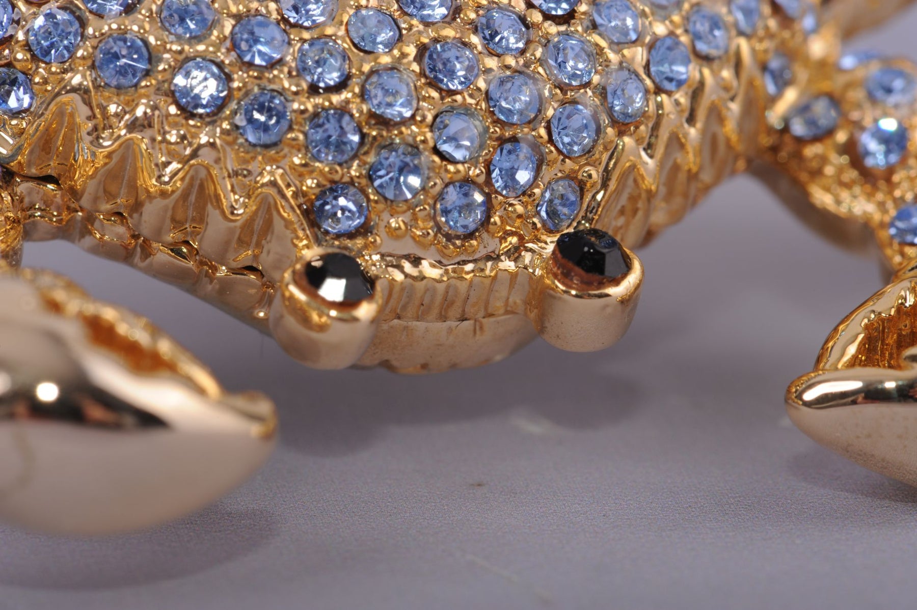 Keren Kopal Golden Crab with blue stones