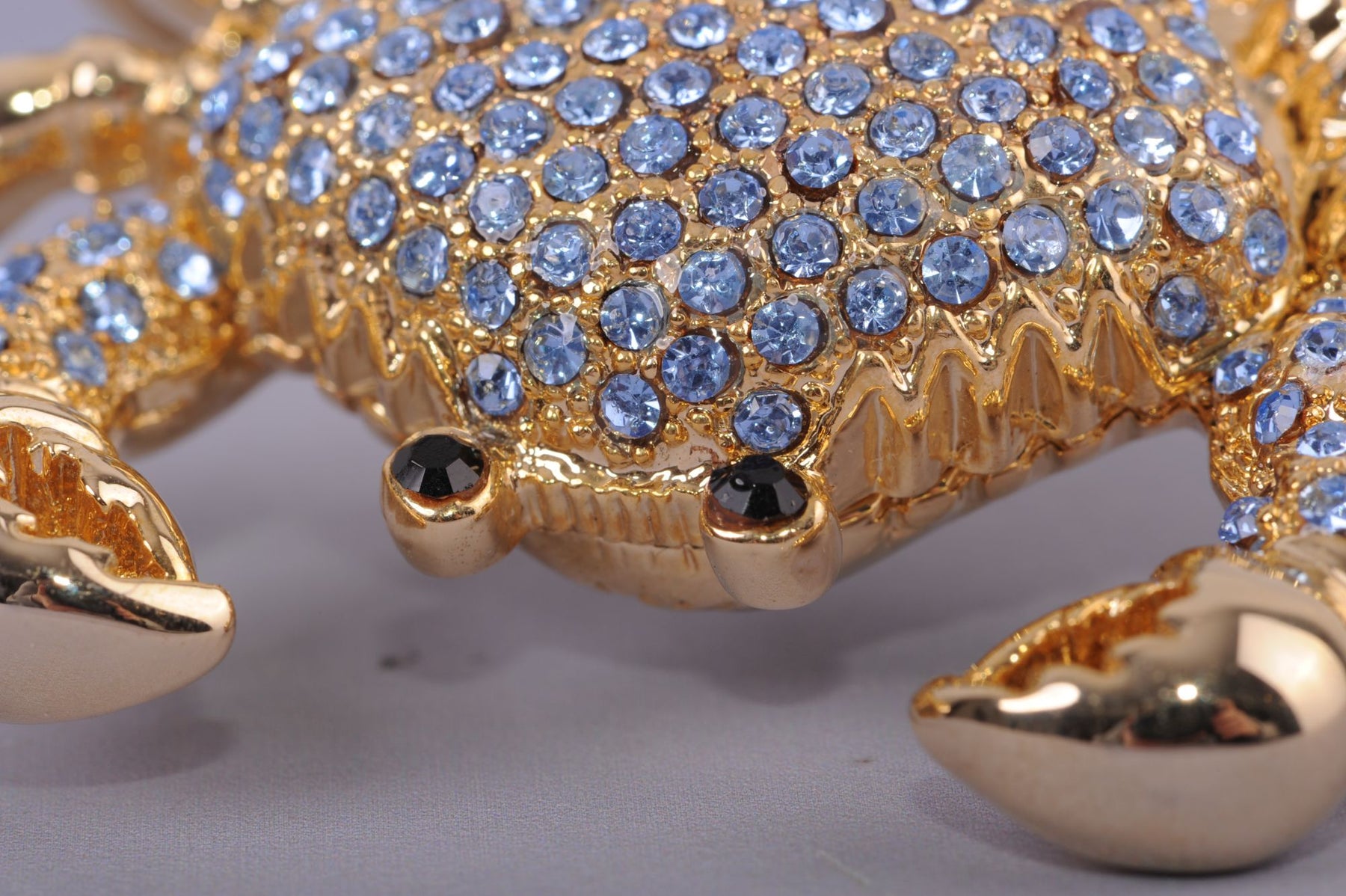 Keren Kopal Golden Crab with blue stones