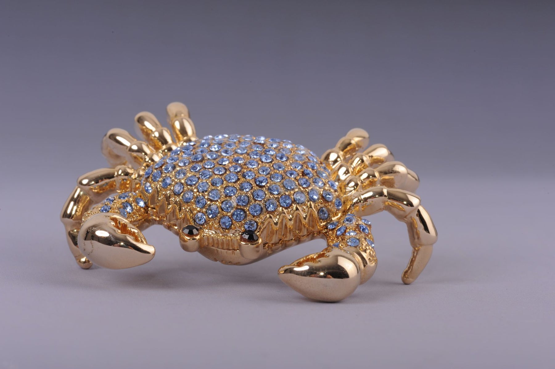 Keren Kopal Golden Crab with blue stones