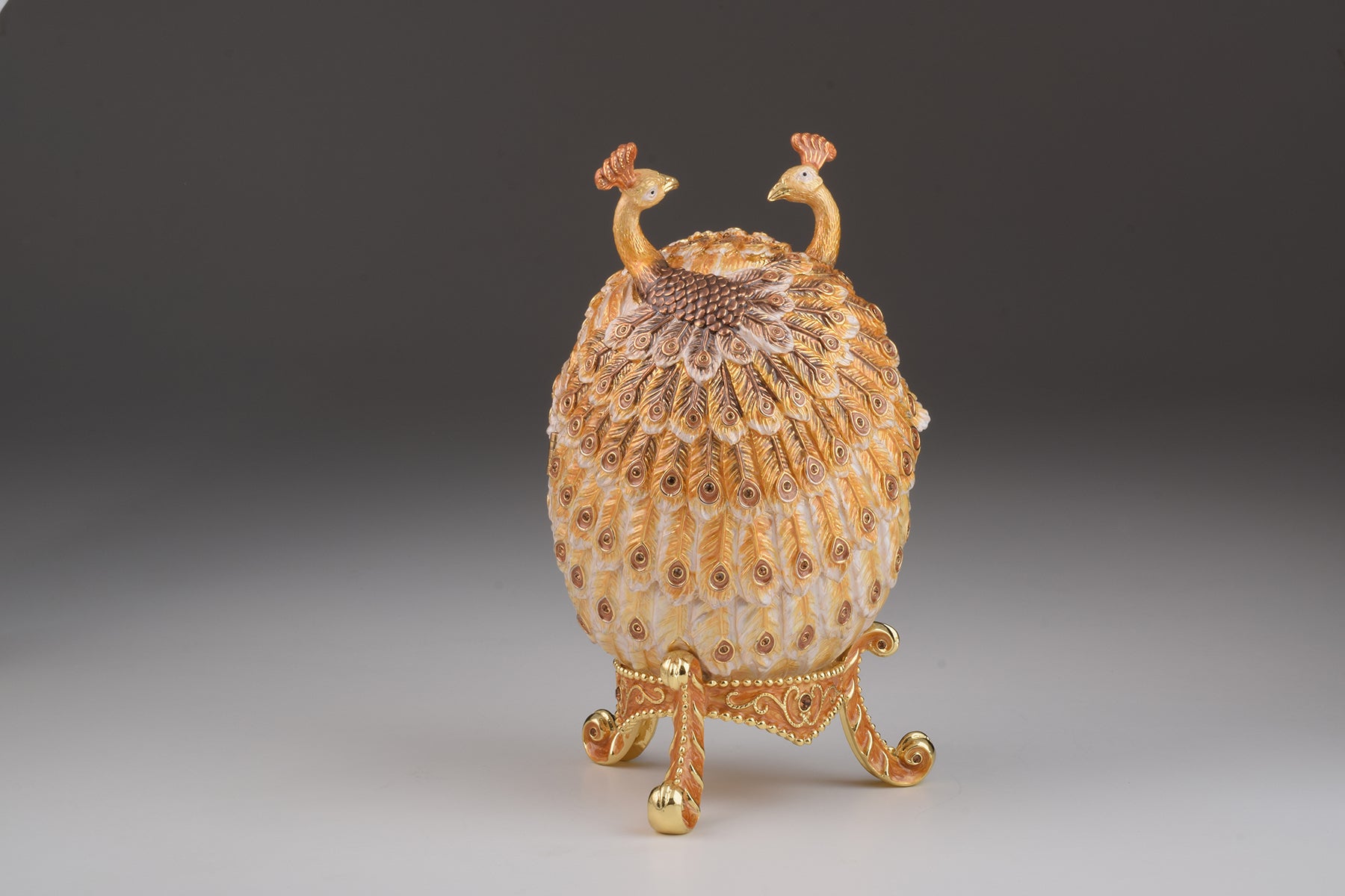 Keren Kopal Gold Peacocks Faberge Egg