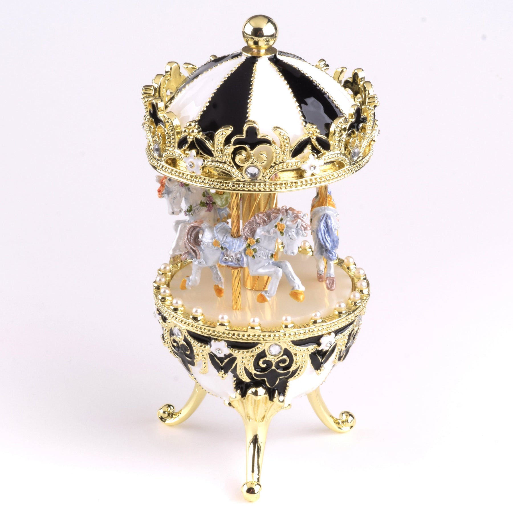 Keren Kopal Black Wind up Musical Carousel