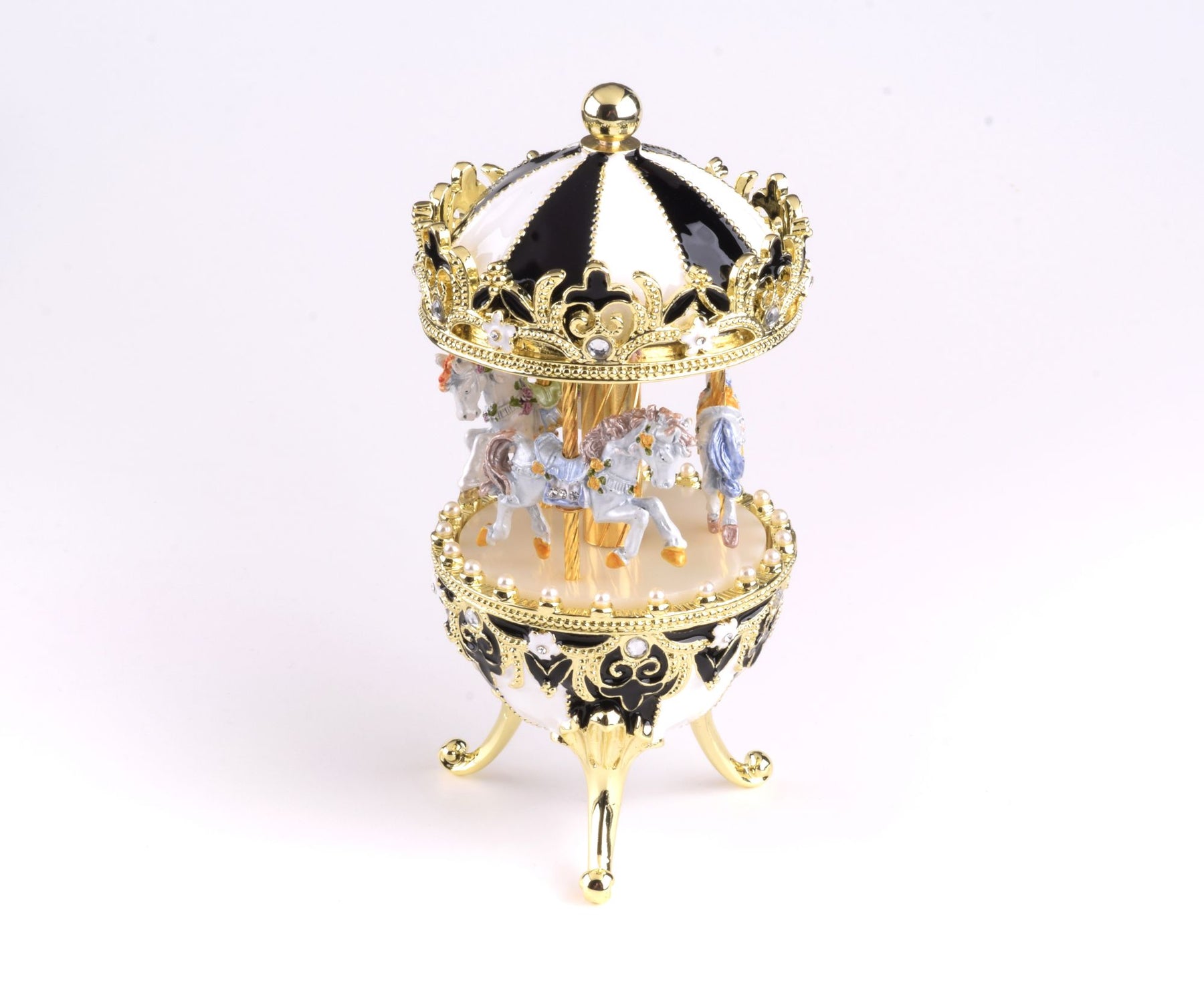 Keren Kopal Black Wind up Musical Carousel