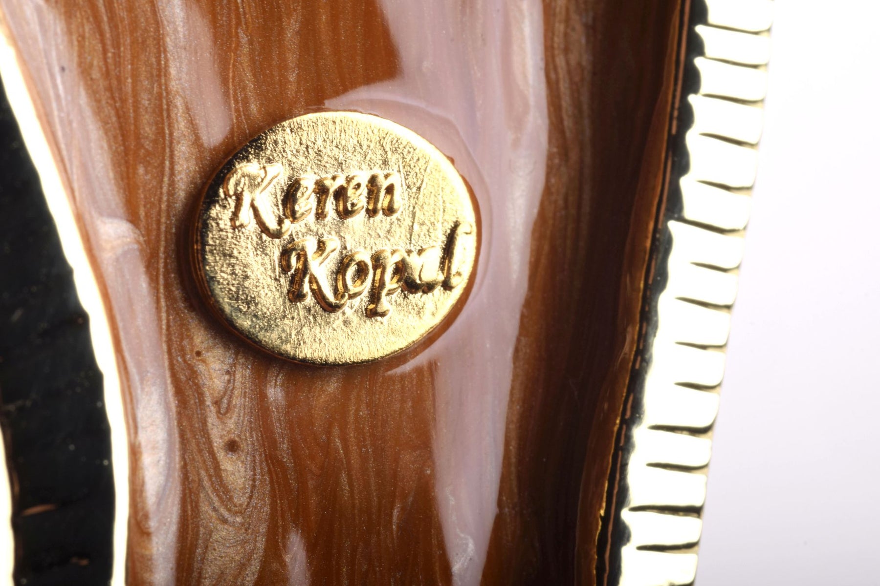 Keren Kopal Brown Shoe with Cat