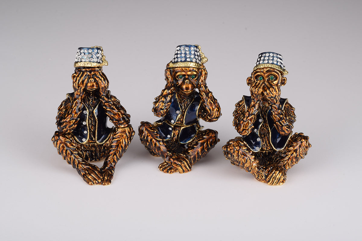 Keren Kopal Three Wise Monkeys "see no evil, hear no evil, speak no evil"