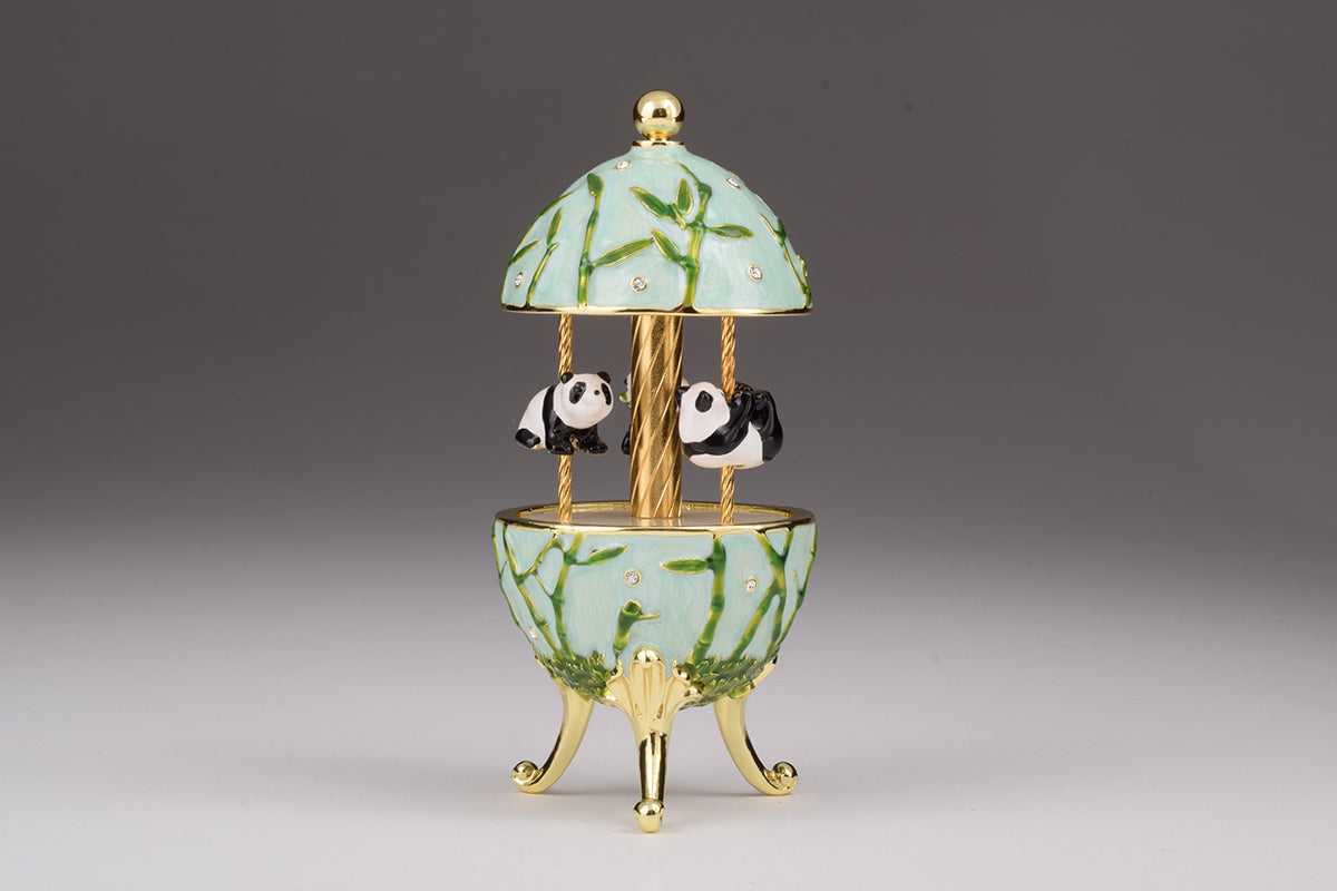 Keren Kopal Panda Bears Musical Carousel