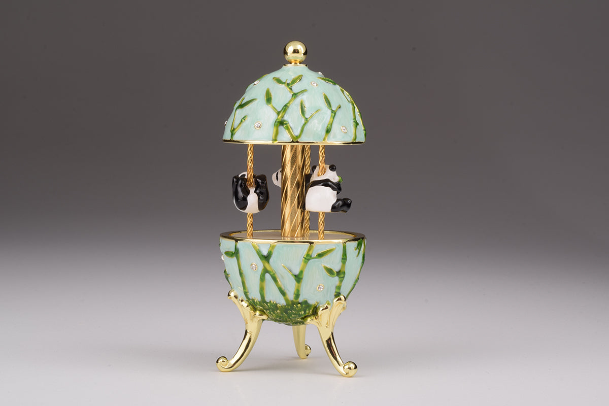 Keren Kopal Panda Bears Musical Carousel