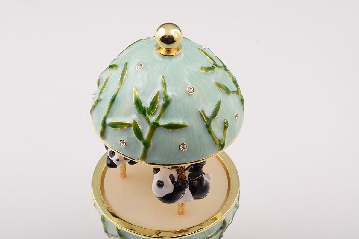 Keren Kopal Panda Bears Musical Carousel