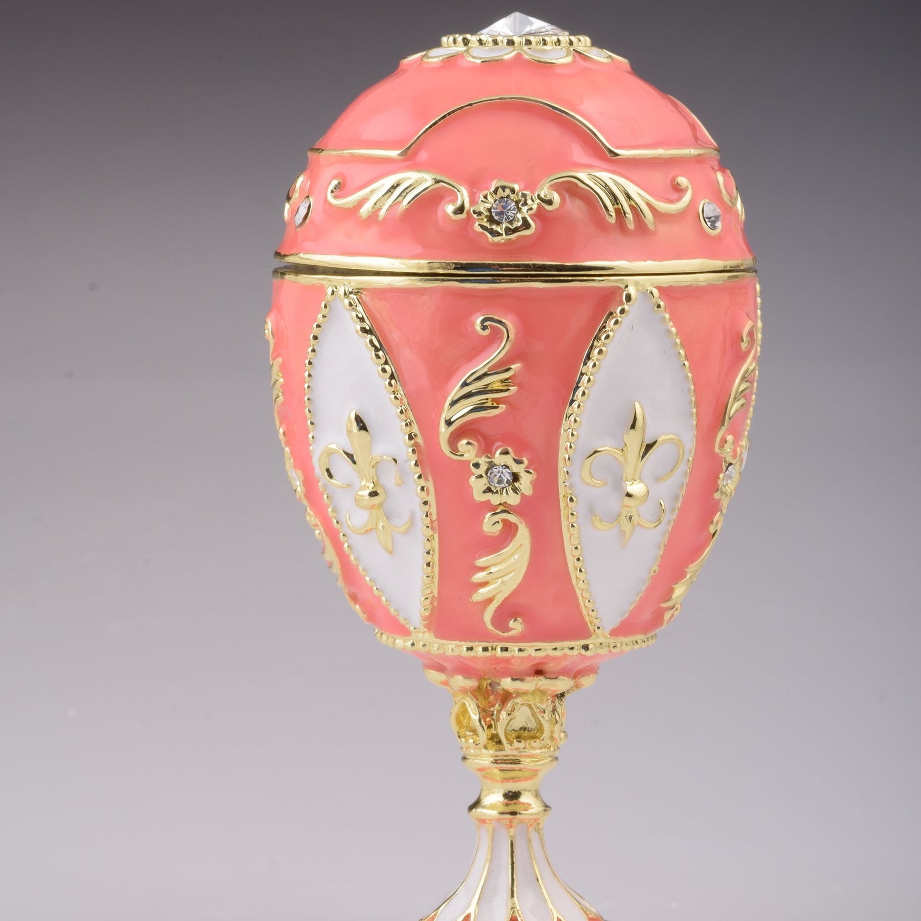 Keren Kopal Pink Faberge Egg with Elephant Inside
