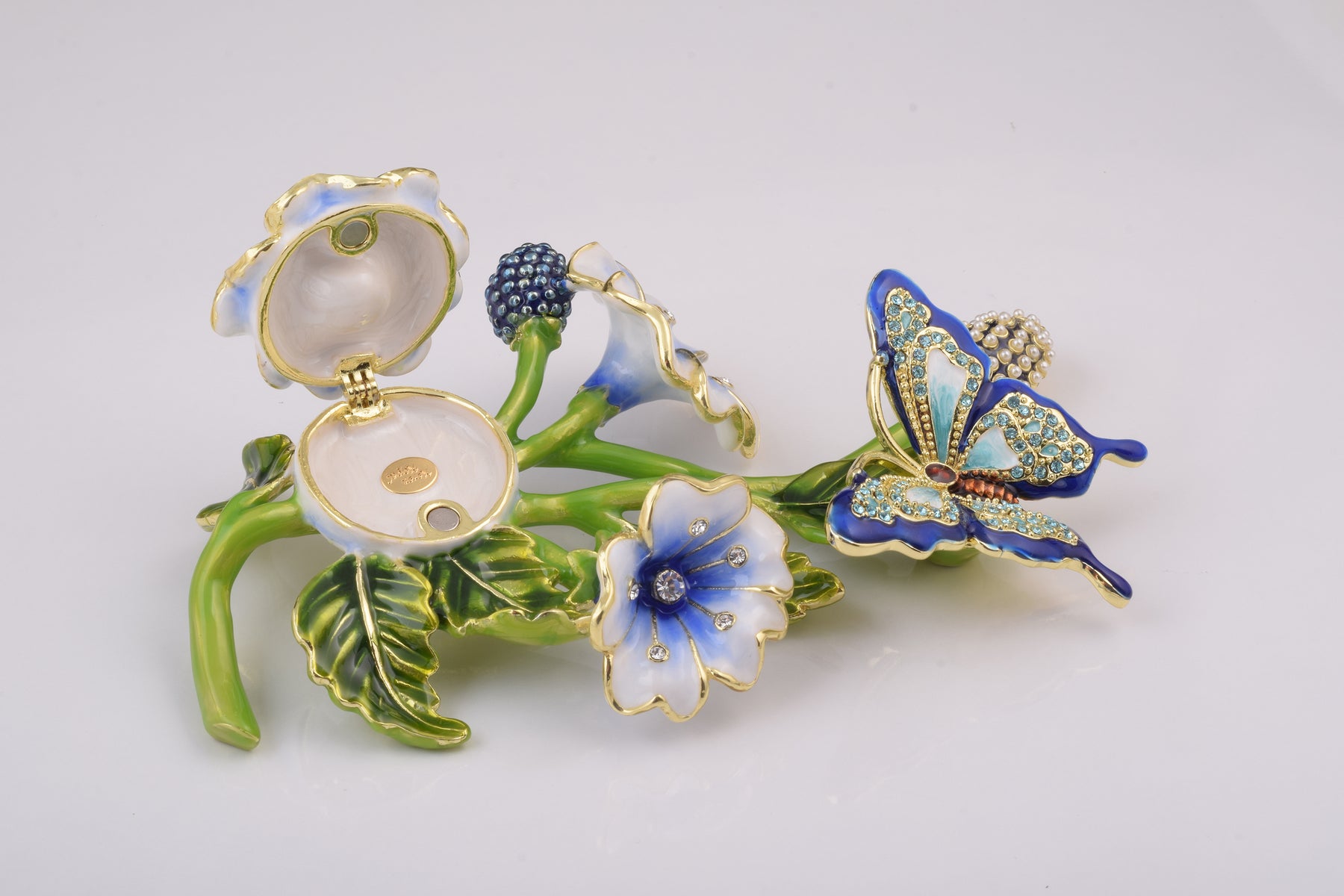 Keren Kopal Blue Butterfly on Flowers