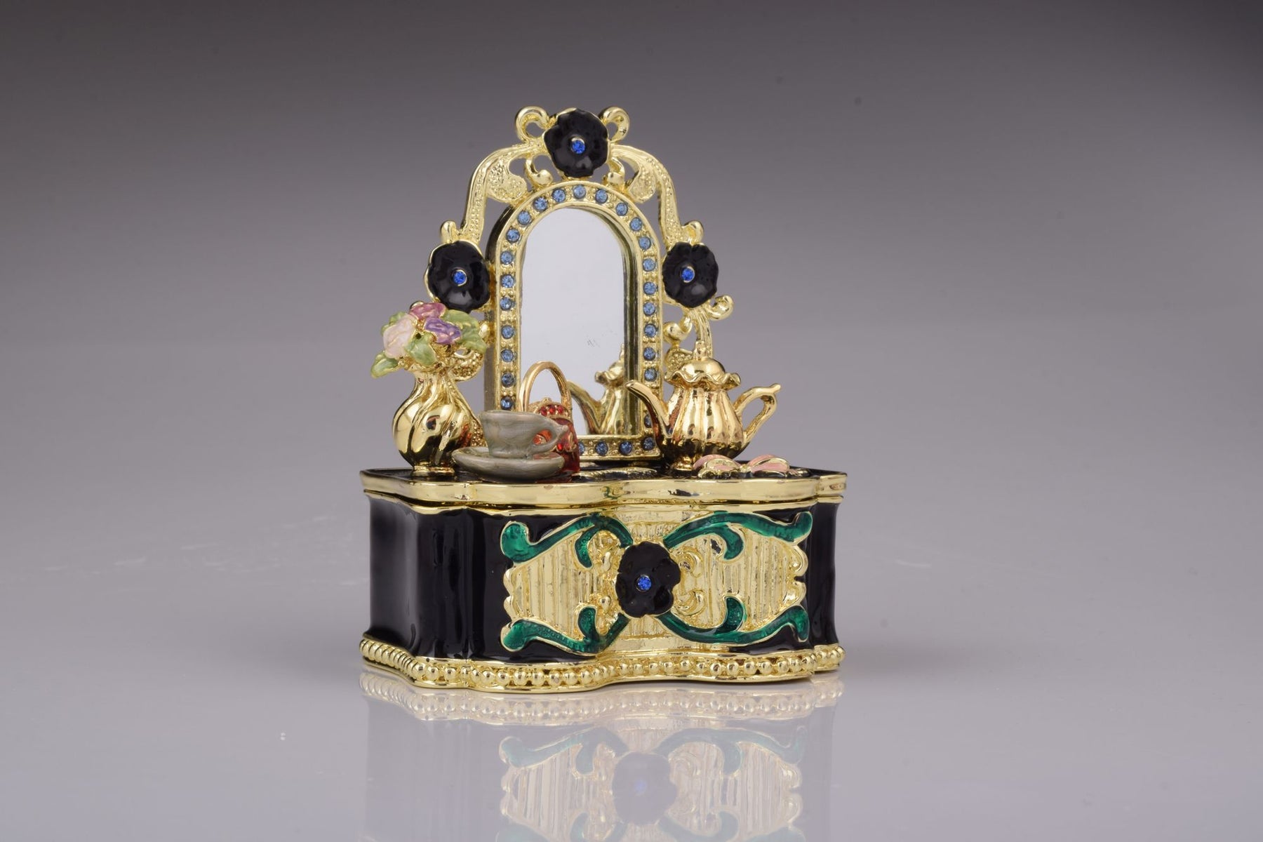 Keren Kopal Black Vanity Table