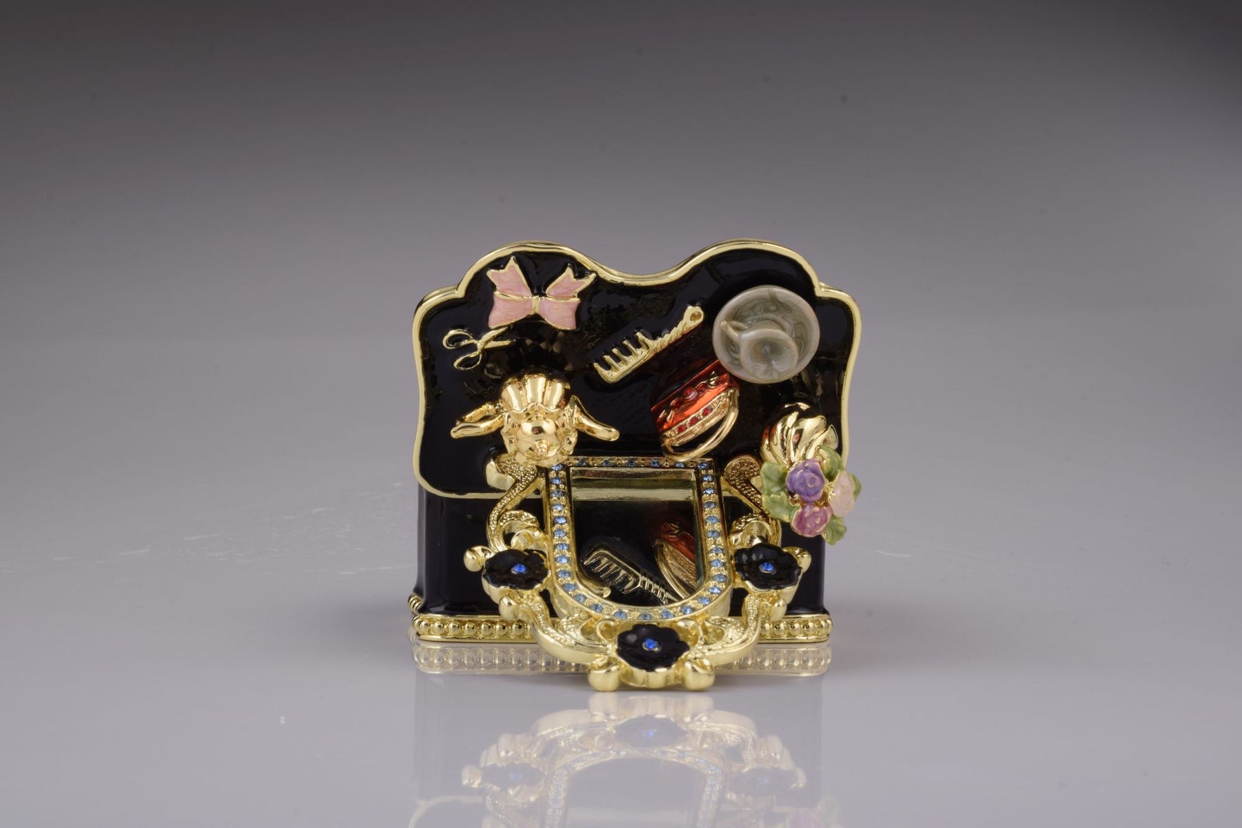 Keren Kopal Black Vanity Table