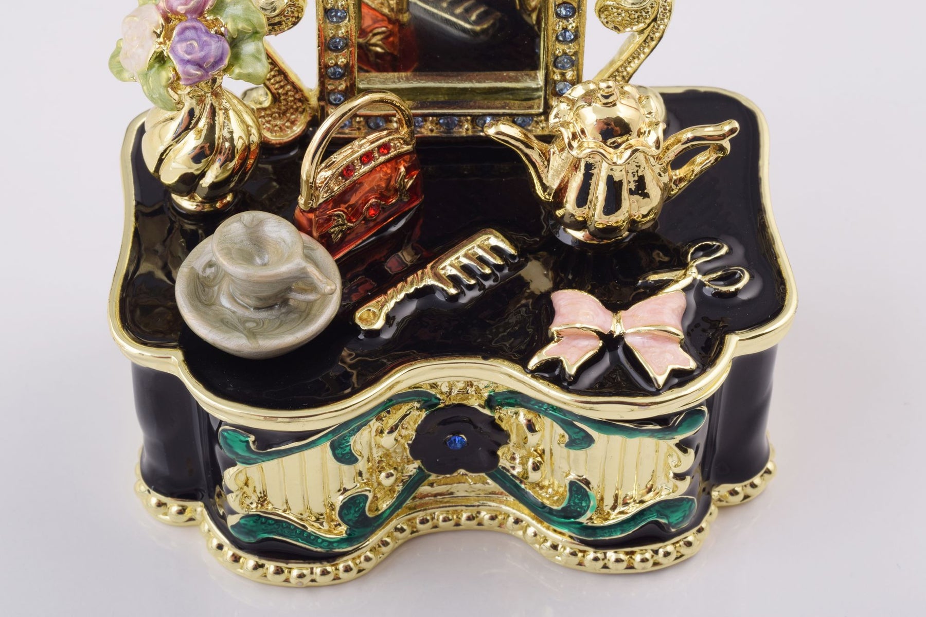 Keren Kopal Black Vanity Table