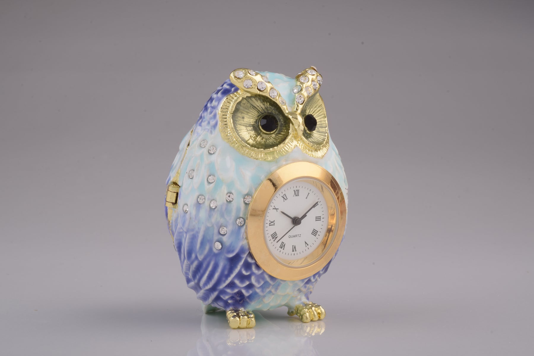 Keren Kopal Light Blue Owl with Clock