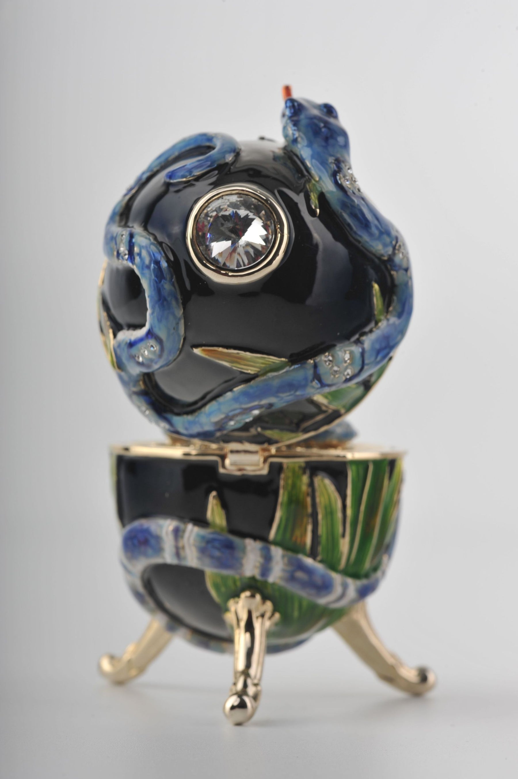 Keren Kopal Black Egg with Snakes