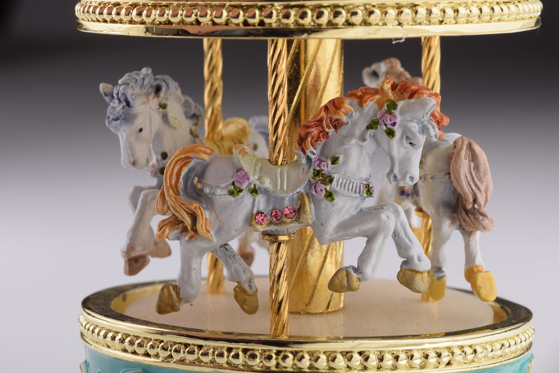 Keren Kopal Teal Wind up Musical Carousel