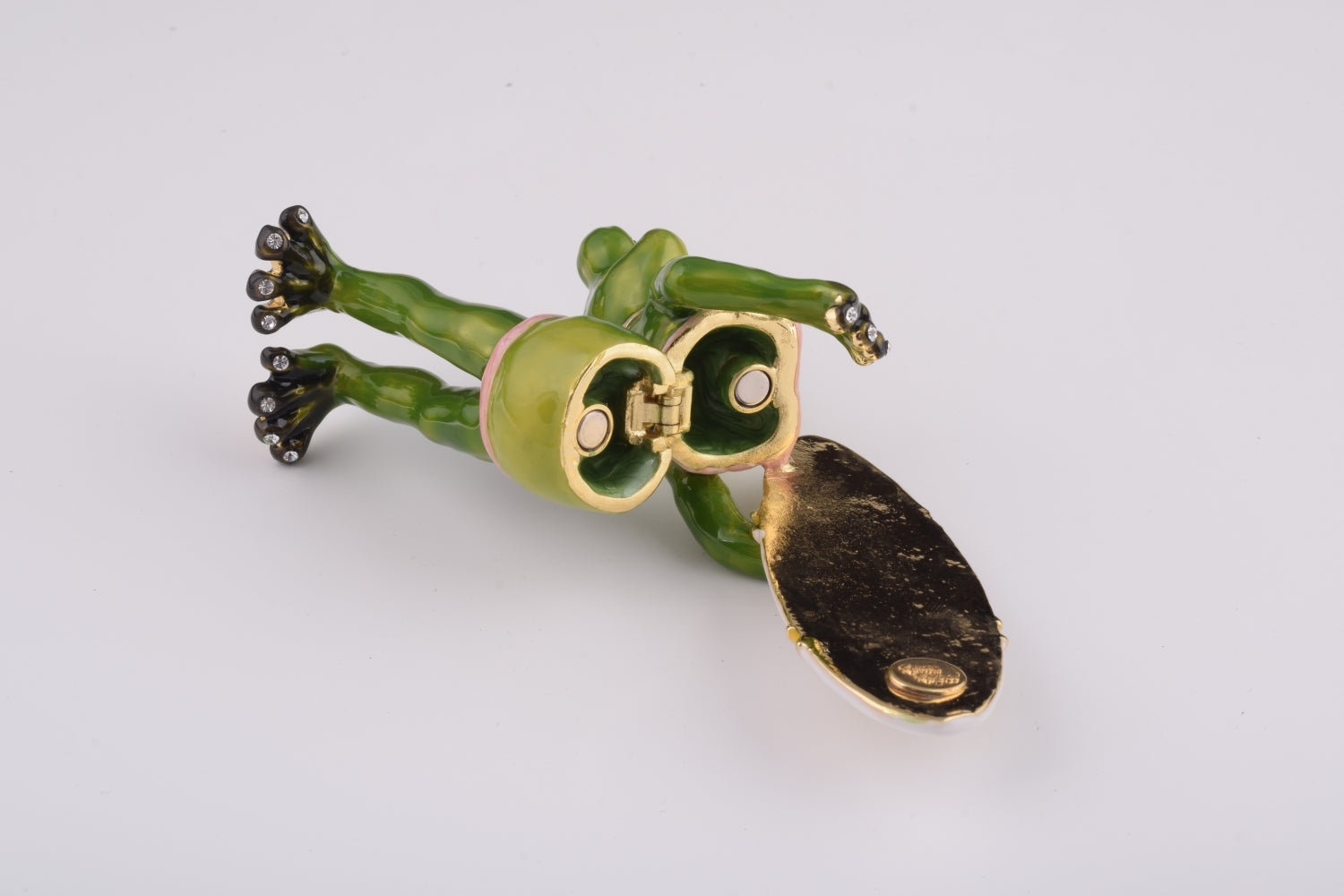 Keren Kopal Frog Holding a Surfboard