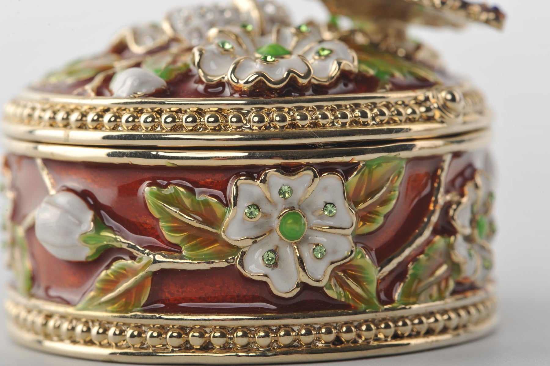 Keren Kopal Butterfly & Flowers Trinket Box