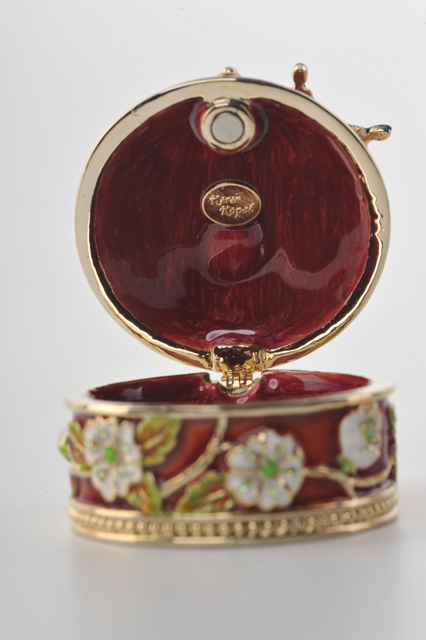 Keren Kopal Butterfly & Flowers Trinket Box