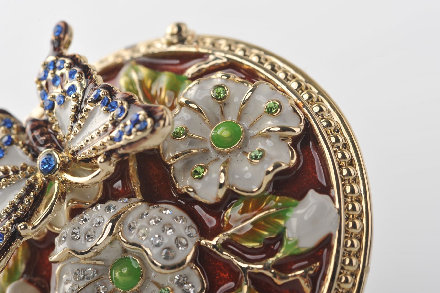 Keren Kopal Butterfly & Flowers Trinket Box