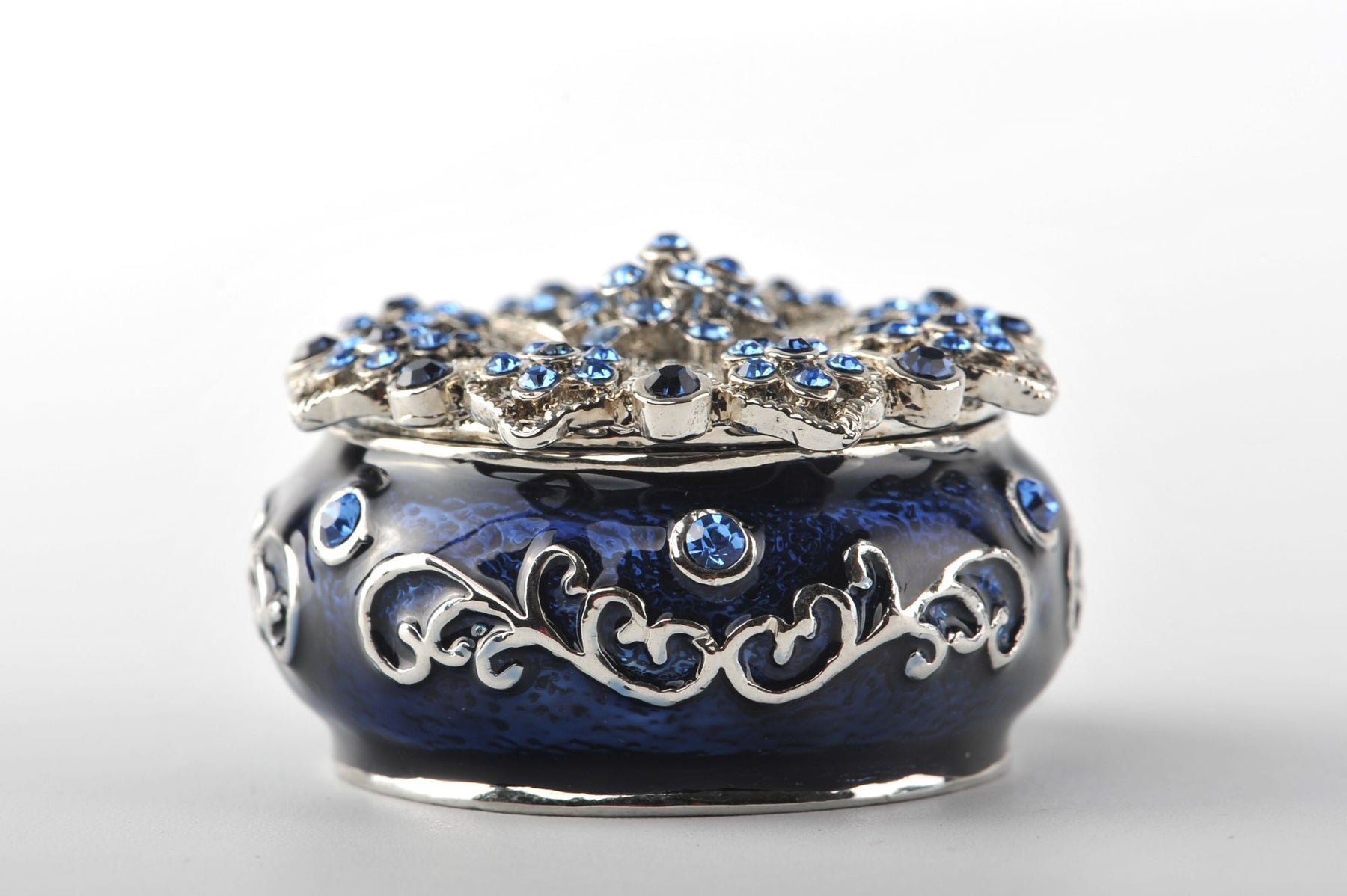 Keren Kopal Decorated Blue Trinket Box