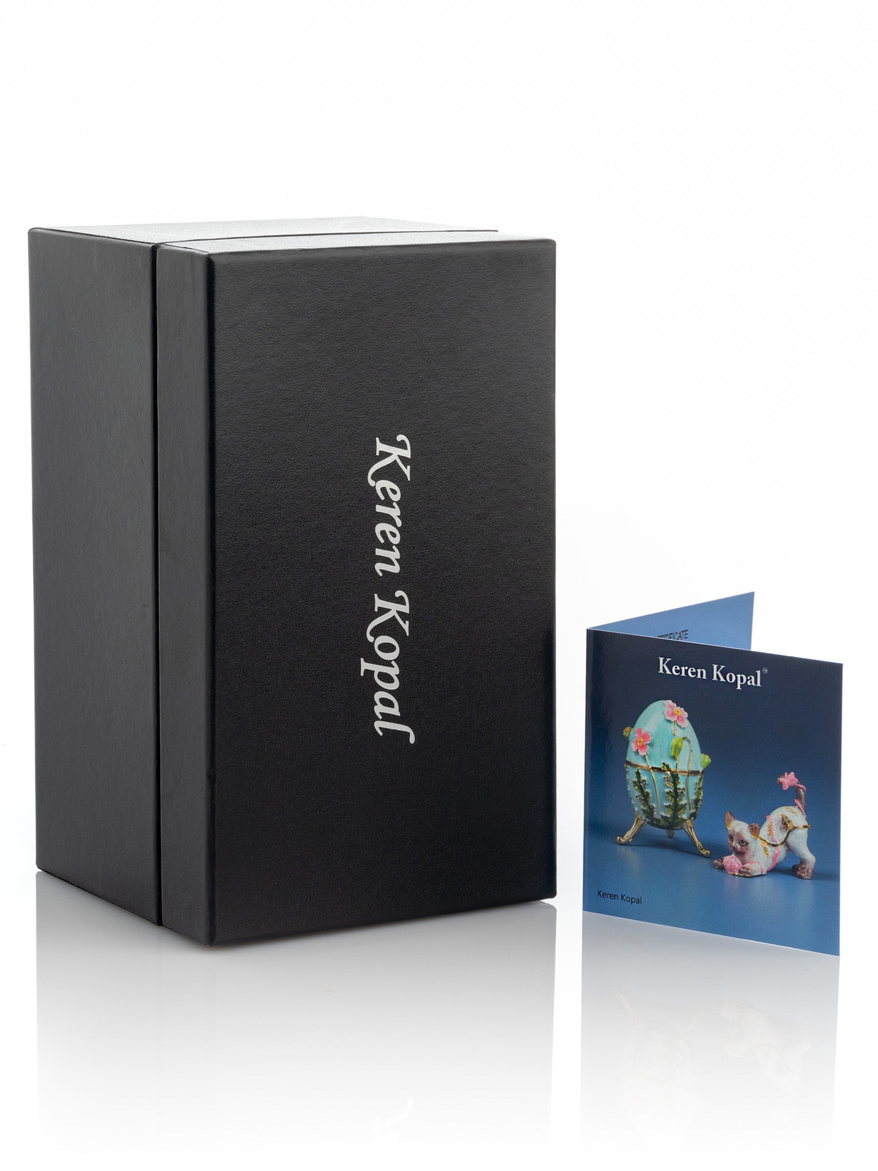 Keren Kopal Blue Russian Egg with Eagles Music Playing Egg