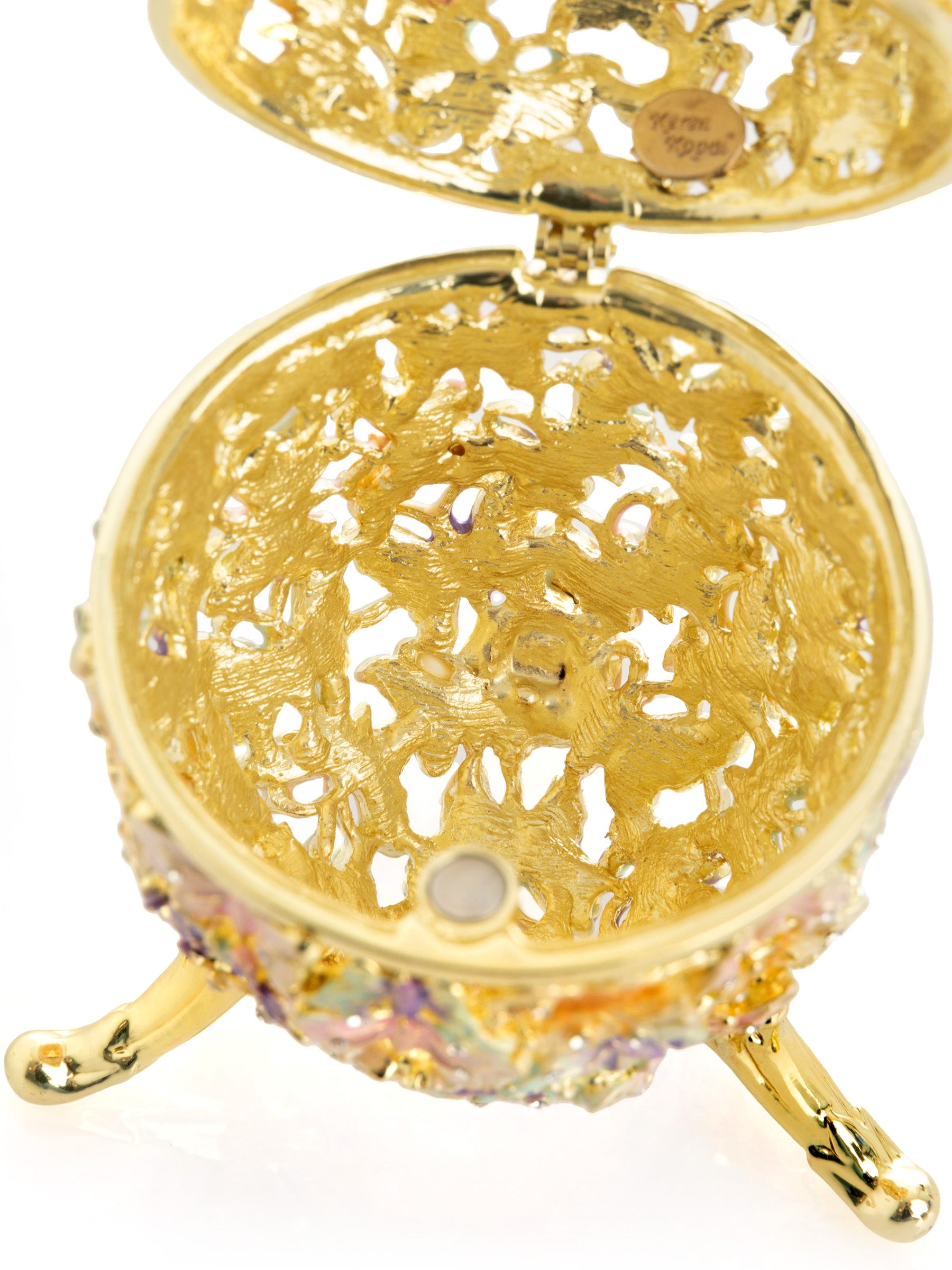 Keren Kopal Golden Faberge Egg Decorated with Butterflies