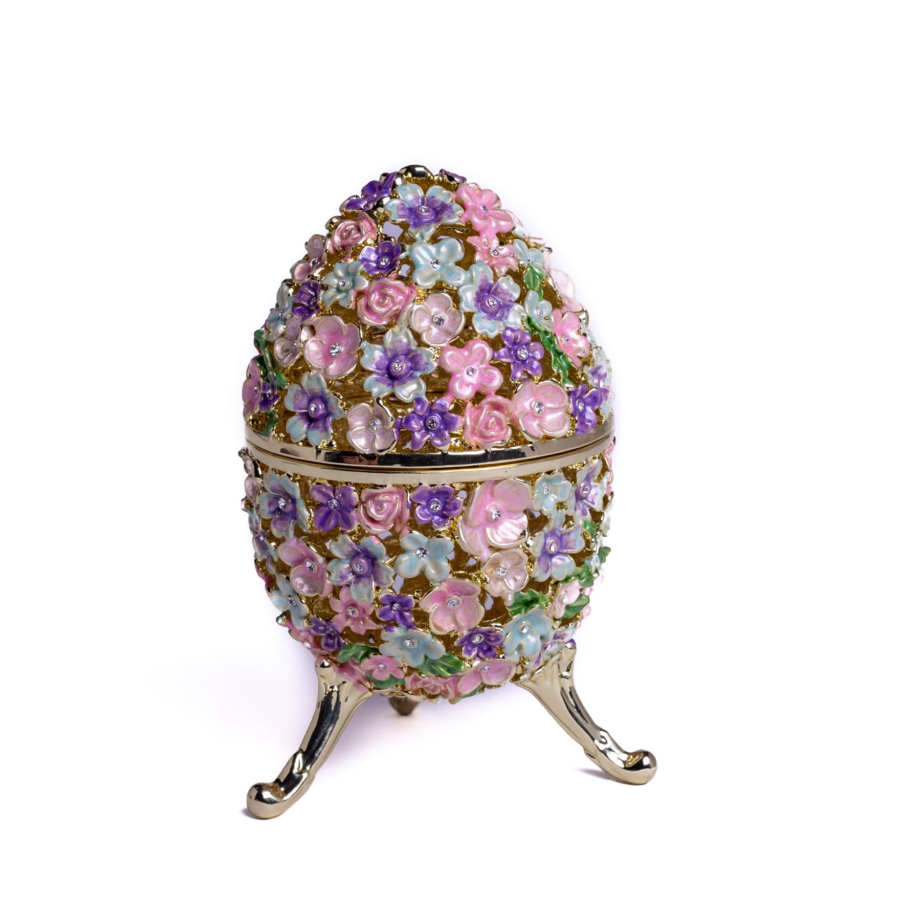 Keren Kopal Russian Egg Decorated with Flowers