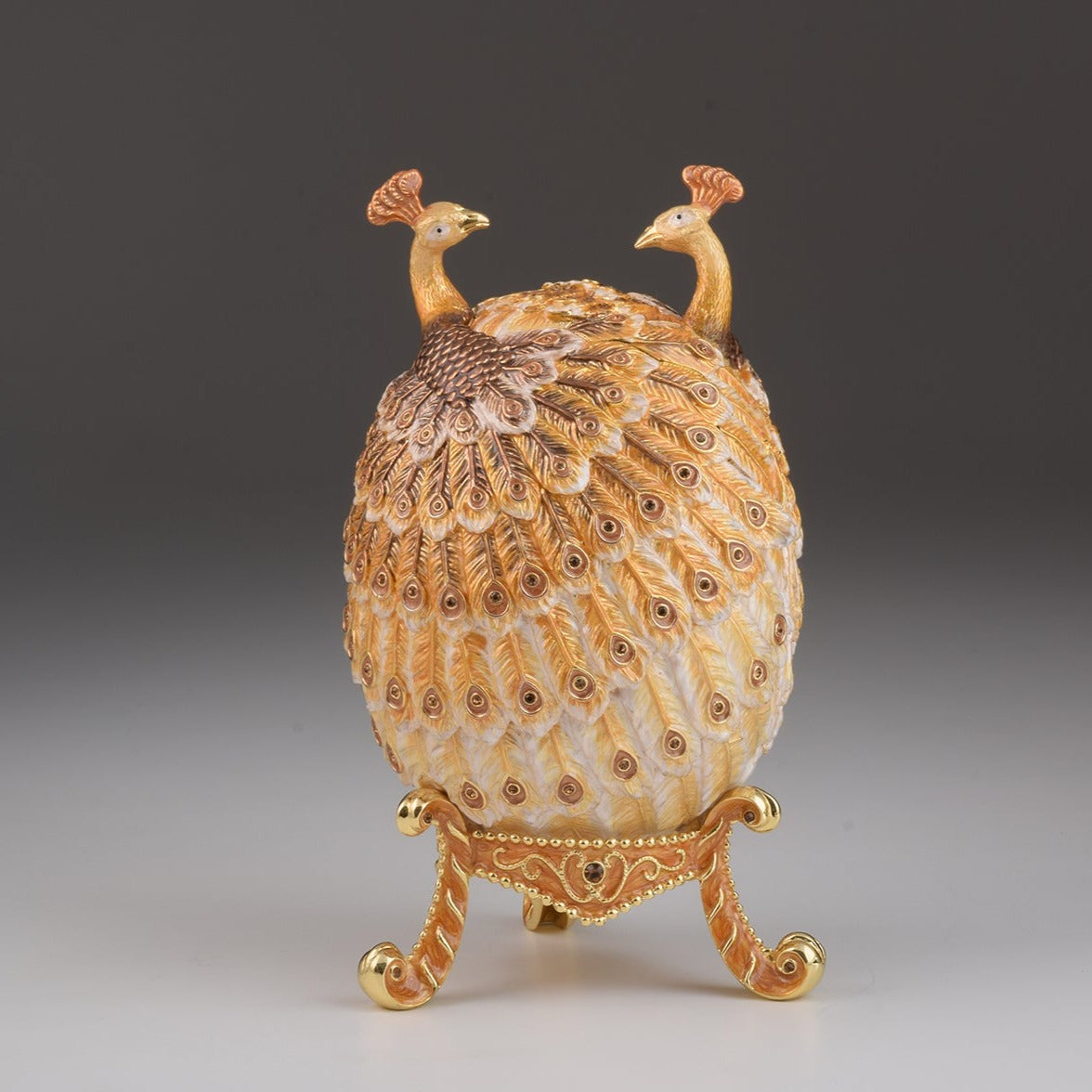 Keren Kopal Gold Peacocks Faberge Egg