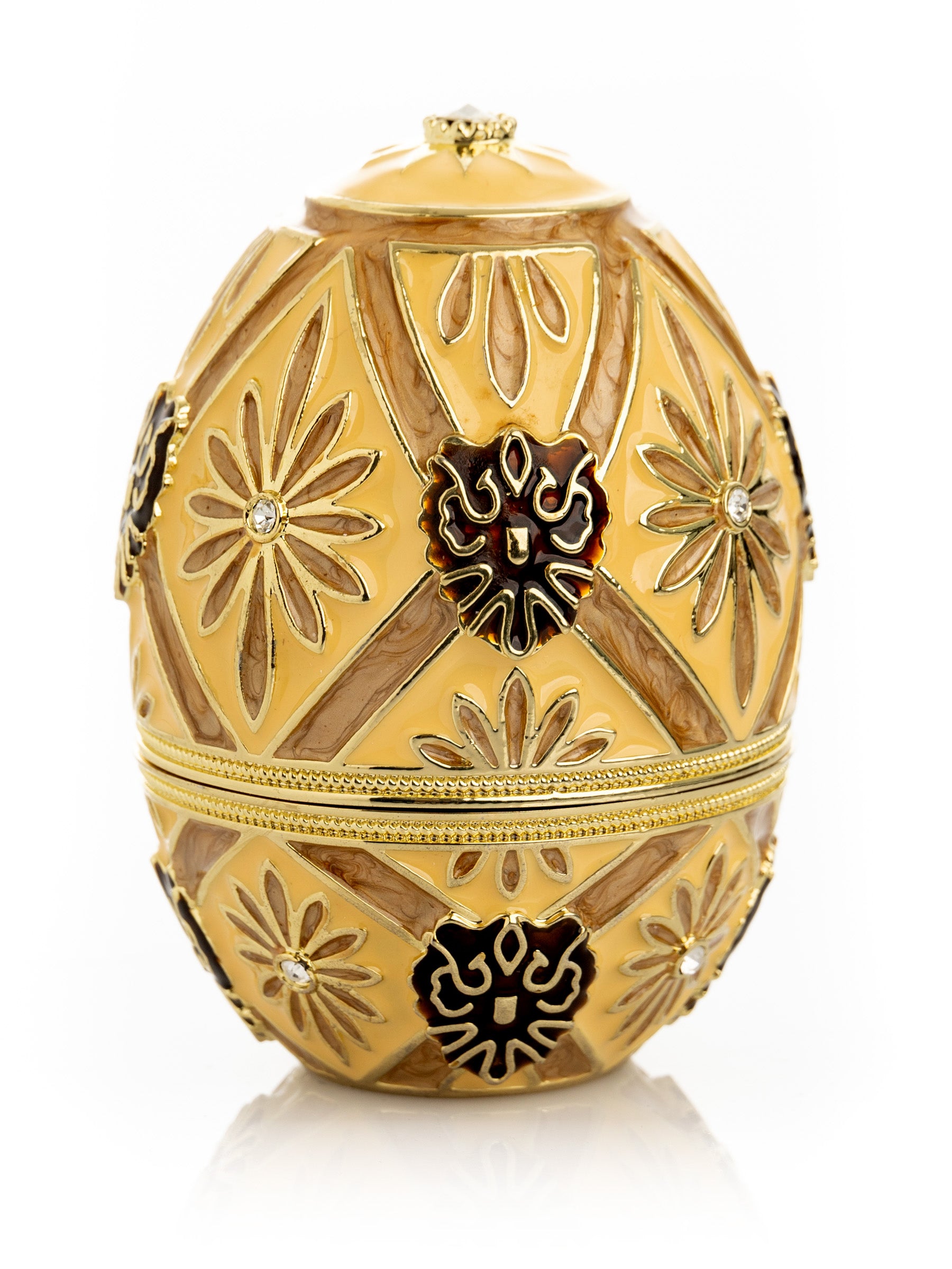 Keren Kopal Brown Faberge Royal egg with Carriage