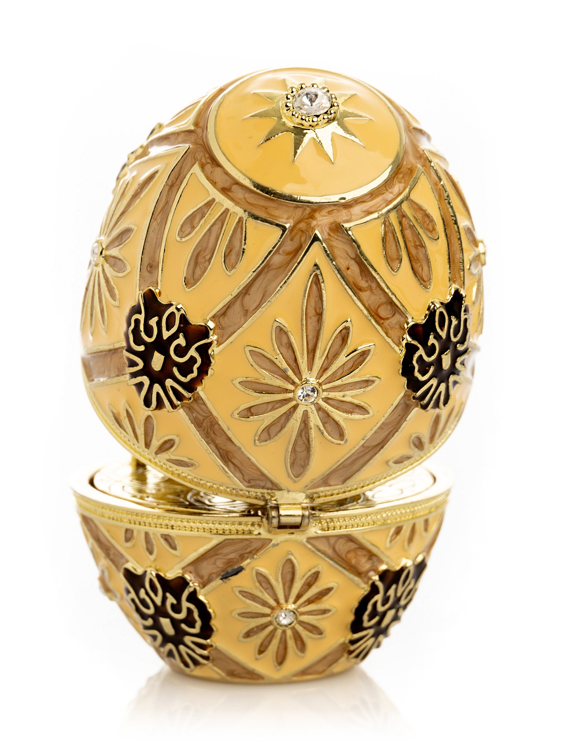 Keren Kopal Brown Faberge Royal egg with Carriage