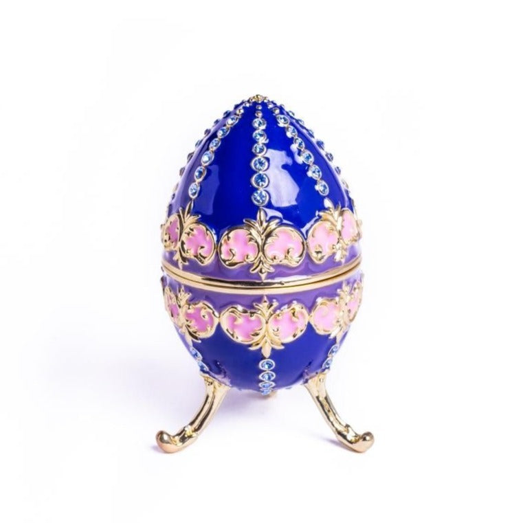 Keren Kopal Blue Decorated Faberge Egg